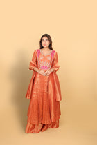Rust Kaftan Concept with Plazo