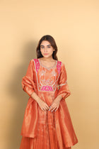 Rust Kaftan Concept with Plazo