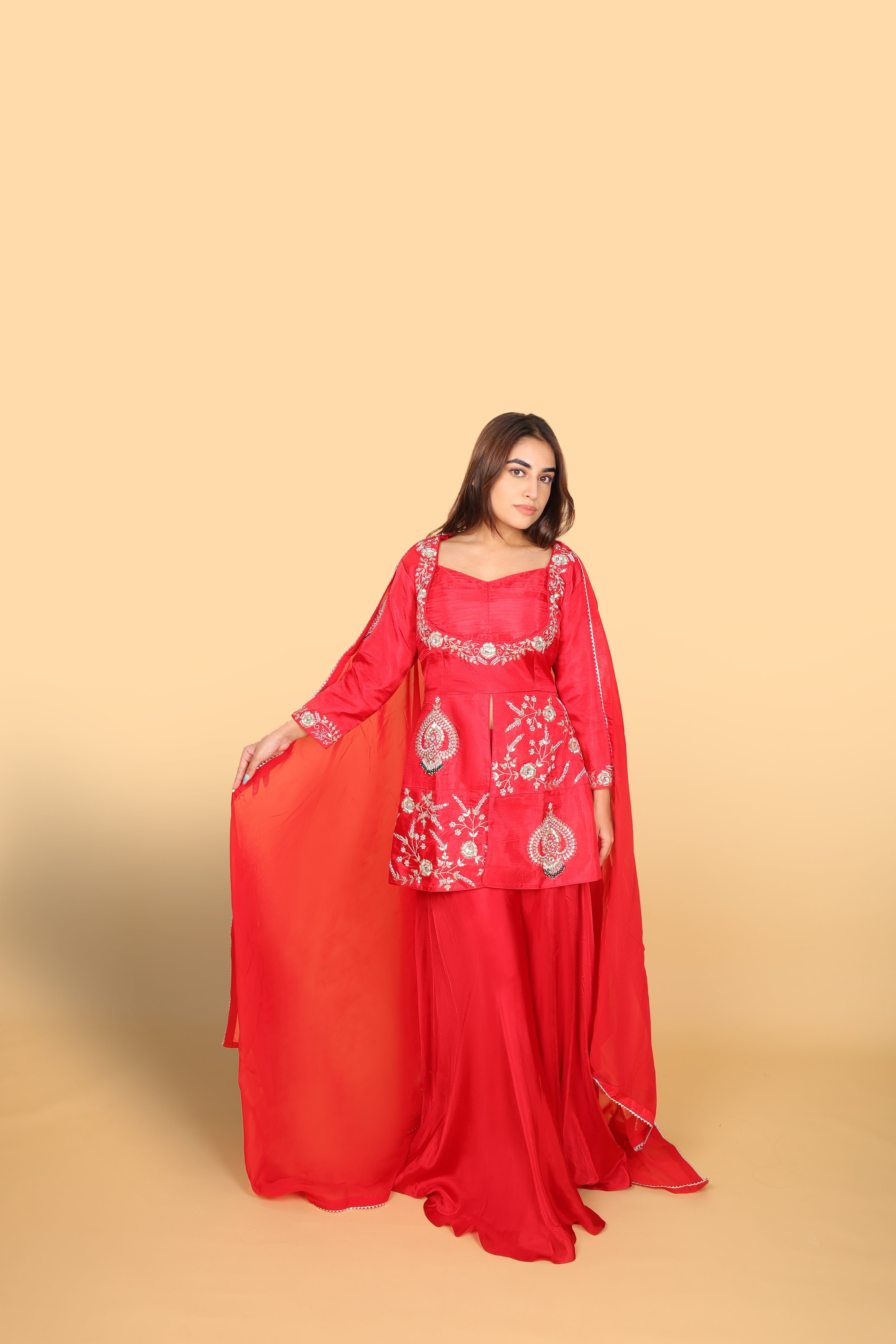 Rani Indo-Western Tulip Skirt Set