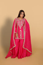Rani Short Kurti with Palazzo & Dupatta