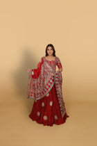 Maroon Crush Lehenga with Blouse & Dupatta