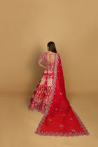 Rani Banarasi lehenga with two types of kali panels